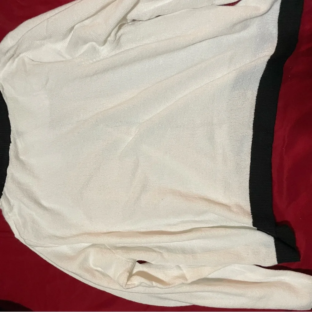 Fashion Nova Black and White Knit Cardigan - Picture 3 of 4